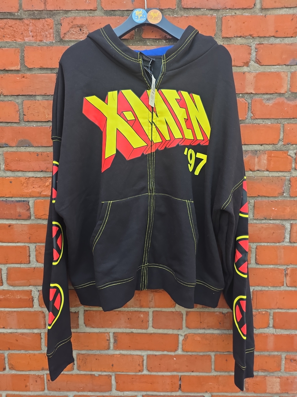 Our Universe Marvel X-Men '97 Logo Group Hoodie Unisex XL NWT (Z1)